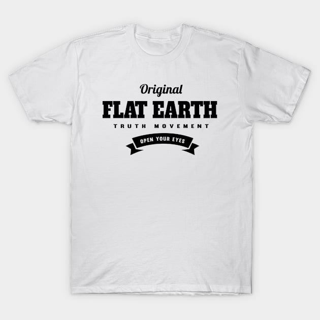 Flat Earth Original T-Shirt by VeesTees